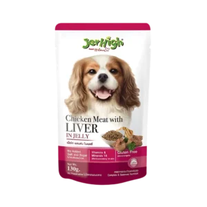 پوچ سگ جرهای Jer High طعم گوشت و مرغ در ژله